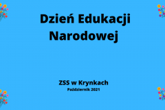 Dzień Edukacji Narodowej ZSS w Krynkach