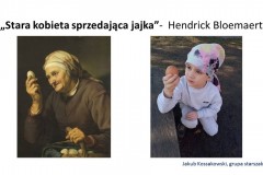 „Stara kobieta sprzedająca jajka”-  Hendrick Bloemaert
