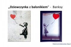 „Dziewczynka z balonikiem” -  Banksy
